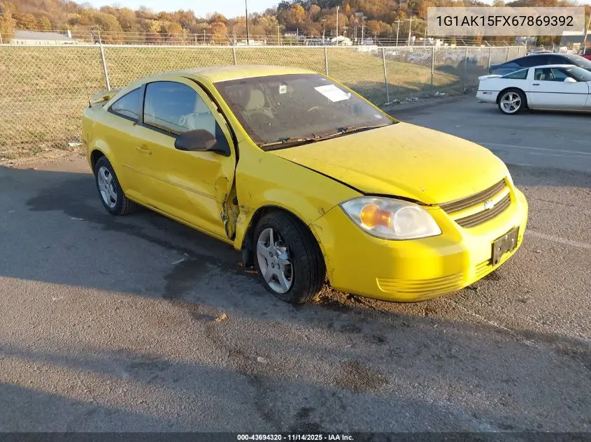 1G1AK15FX67869392 2006 Chevrolet Cobalt Ls