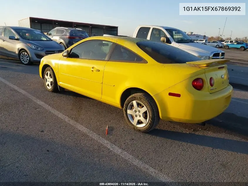 1G1AK15FX67869392 2006 Chevrolet Cobalt Ls
