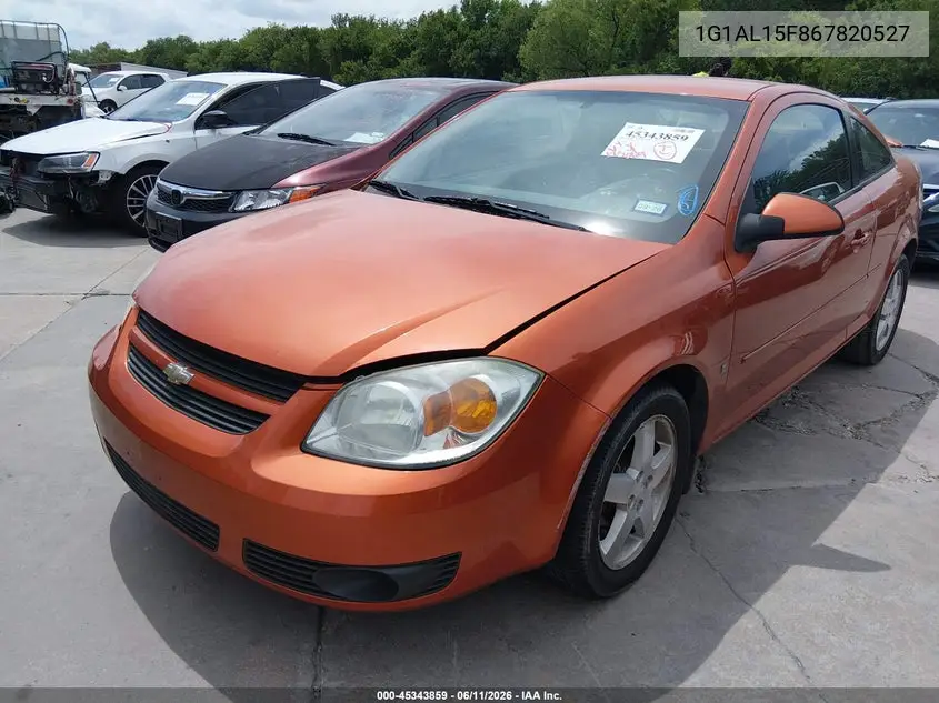 2006 Chevrolet Cobalt Lt VIN: 1G1AL15F867820527 Lot: 45343859