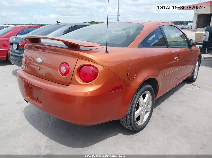 2006 Chevrolet Cobalt Lt VIN: 1G1AL15F867820527 Lot: 45343859