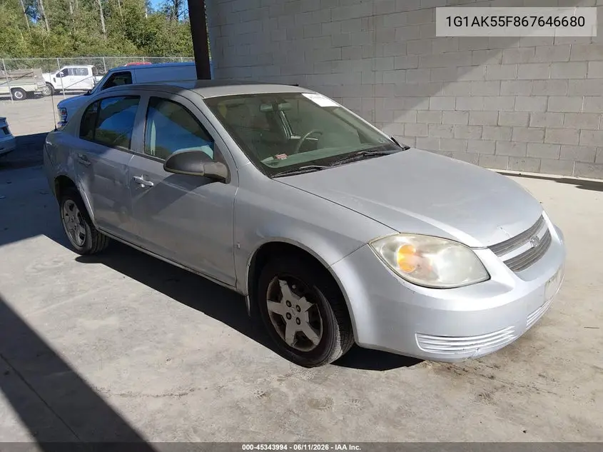 2006 Chevrolet Cobalt Ls VIN: 1G1AK55F867646680 Lot: 45343994