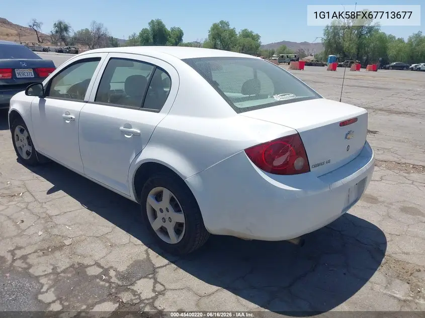 2006 Chevrolet Cobalt Ls VIN: 1G1AK58FX67713677 Lot: 45400220