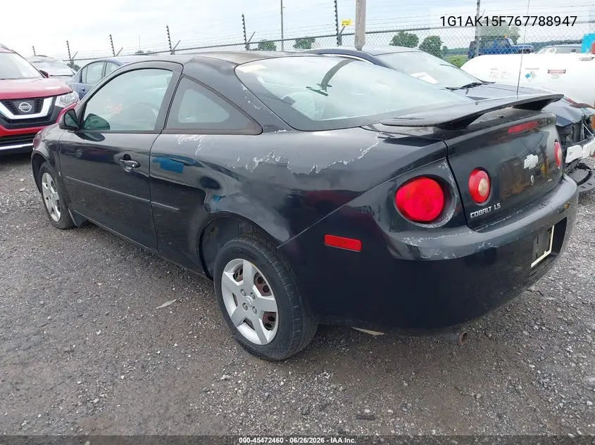 2006 Chevrolet Cobalt Ls VIN: 1G1AK15F767788947 Lot: 45472460