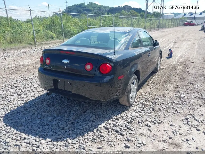 2006 Chevrolet Cobalt Ls VIN: 1G1AK15F767881435 Lot: 45584845