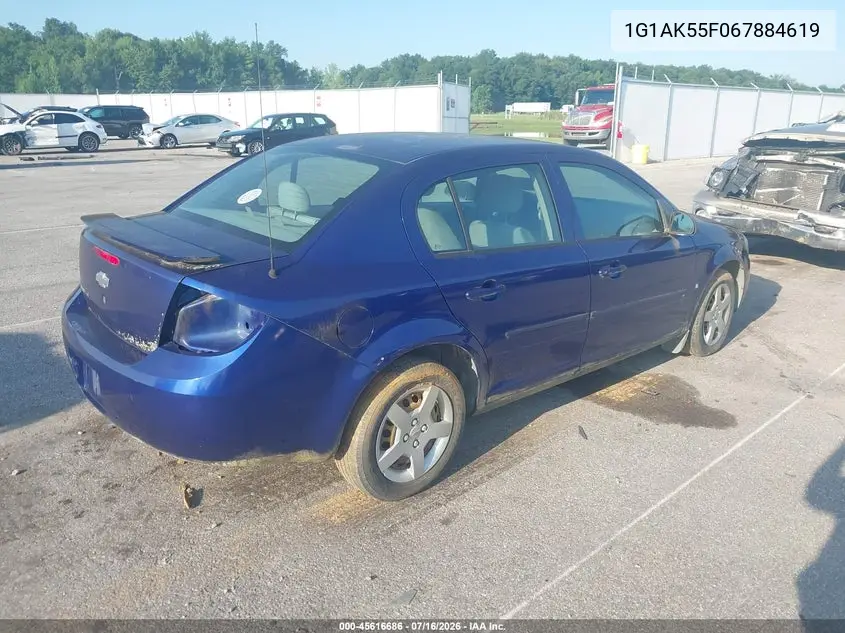 1G1AK55F067884619 2006 Chevrolet Cobalt Ls