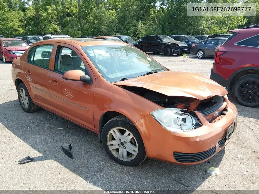 2006 Chevrolet Cobalt Lt VIN: 1G1AL58F767698777 Lot: 45637855