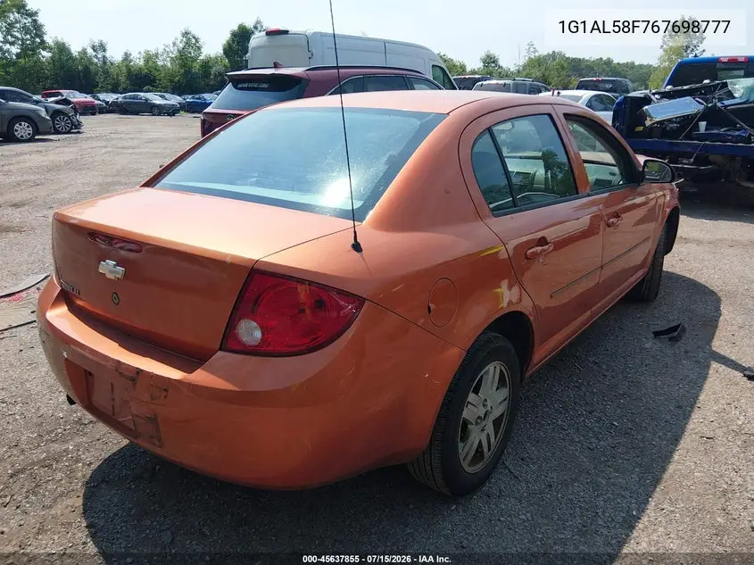 2006 Chevrolet Cobalt Lt VIN: 1G1AL58F767698777 Lot: 45637855
