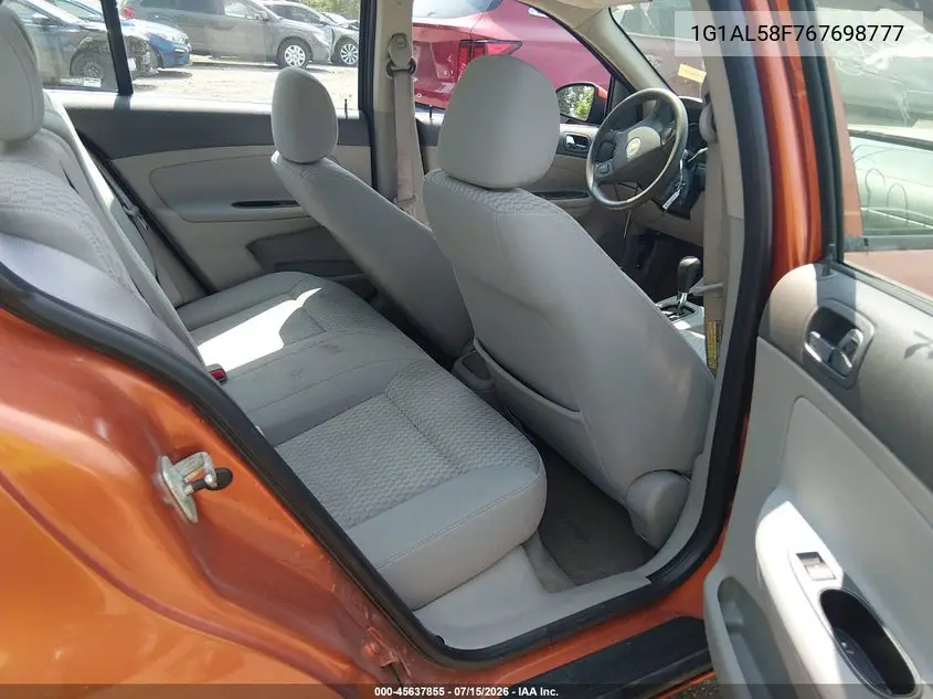 2006 Chevrolet Cobalt Lt VIN: 1G1AL58F767698777 Lot: 45637855