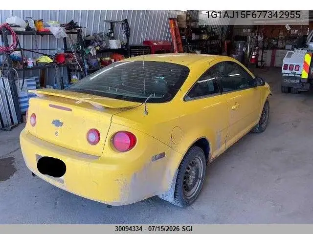 2007 Chevrolet Cobalt Ls VIN: 1G1AJ15F677342955 Lot: 30094334