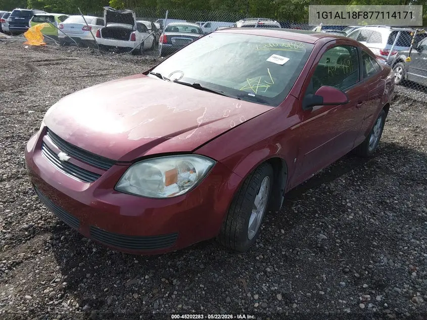 2007 Chevrolet Cobalt Lt VIN: 1G1AL18F877114171 Lot: 45202283