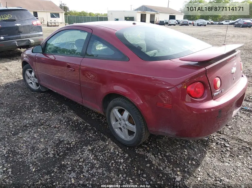 2007 Chevrolet Cobalt Lt VIN: 1G1AL18F877114171 Lot: 45202283