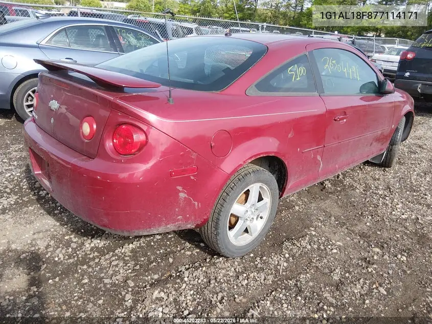 2007 Chevrolet Cobalt Lt VIN: 1G1AL18F877114171 Lot: 45202283
