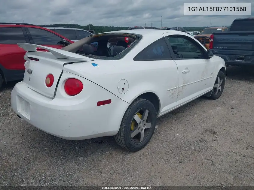 2007 Chevrolet Cobalt Lt VIN: 1G1AL15F877101568 Lot: 45300299