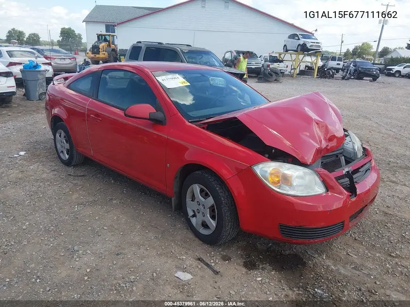 2007 Chevrolet Cobalt Lt VIN: 1G1AL15F677111662 Lot: 45379961