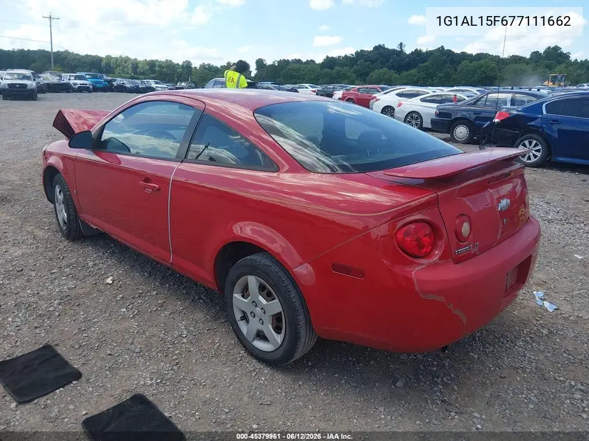 2007 Chevrolet Cobalt Lt VIN: 1G1AL15F677111662 Lot: 45379961