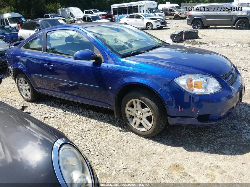 2007 Chevrolet Cobalt Lt VIN: 1G1AL15F777354803 Lot: 45443546