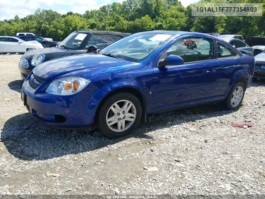 2007 Chevrolet Cobalt Lt VIN: 1G1AL15F777354803 Lot: 45443546