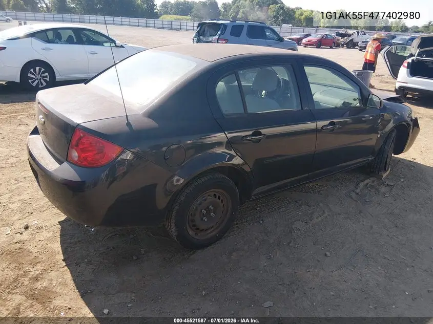 2007 Chevrolet Cobalt Ls VIN: 1G1AK55F477402980 Lot: 45521587