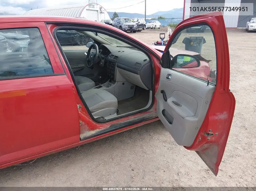 2007 Chevrolet Cobalt Ls VIN: 1G1AK55F577349951 Lot: 45537679