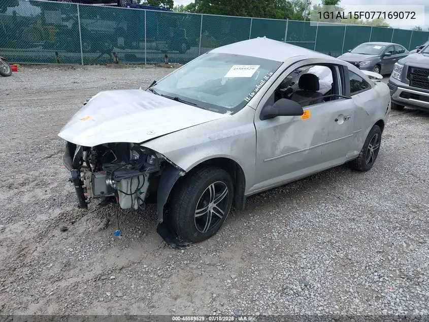 2007 Chevrolet Cobalt Lt VIN: 1G1AL15F077169072 Lot: 45589529