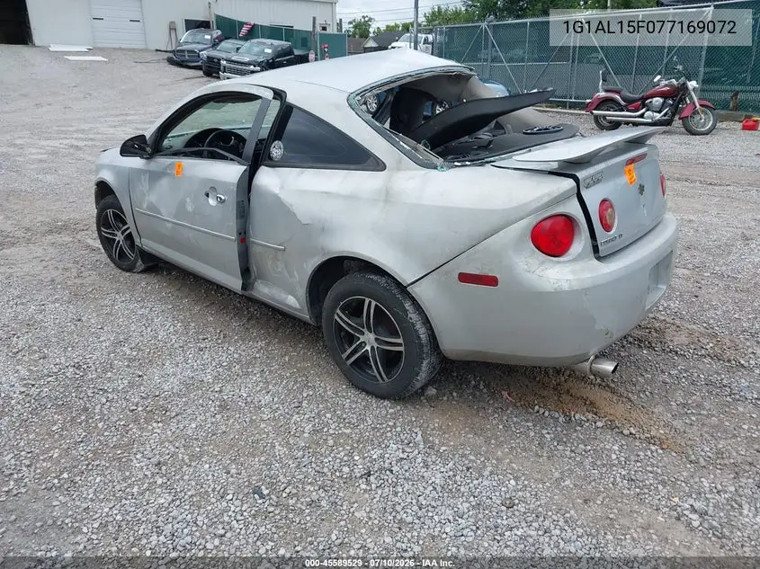 2007 Chevrolet Cobalt Lt VIN: 1G1AL15F077169072 Lot: 45589529