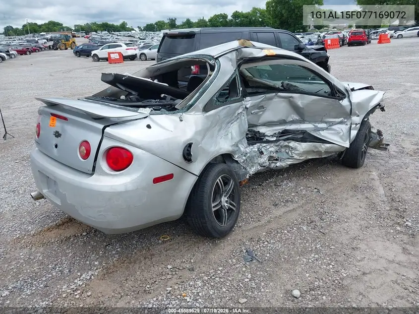 2007 Chevrolet Cobalt Lt VIN: 1G1AL15F077169072 Lot: 45589529