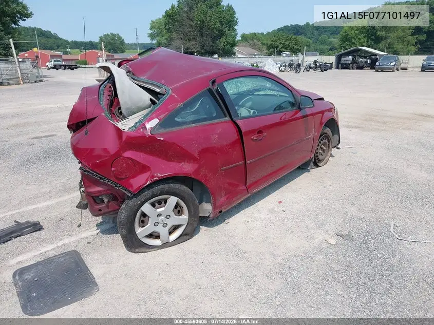 2007 Chevrolet Cobalt Lt VIN: 1G1AL15F077101497 Lot: 45593605