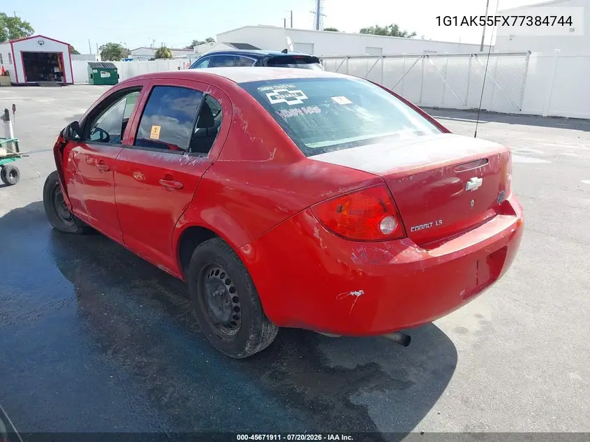 2007 Chevrolet Cobalt Ls VIN: 1G1AK55FX77384744 Lot: 45671911