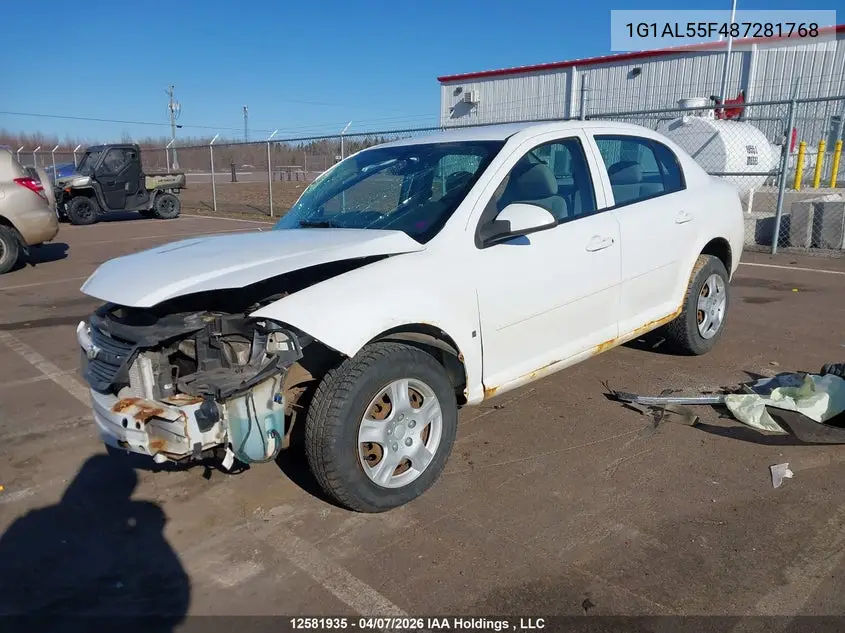 2008 Chevrolet Cobalt Lt VIN: 1G1AL55F487281768 Lot: 12581935