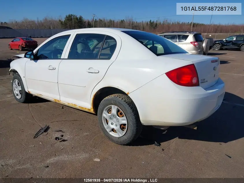 2008 Chevrolet Cobalt Lt VIN: 1G1AL55F487281768 Lot: 12581935
