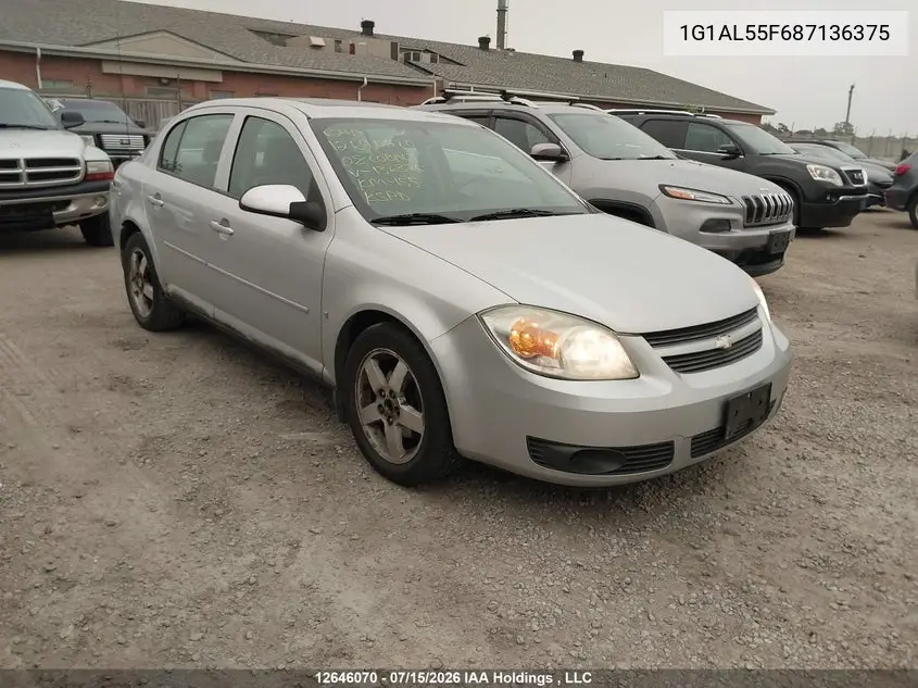 2008 Chevrolet Cobalt Lt VIN: 1G1AL55F687136375 Lot: 12646070