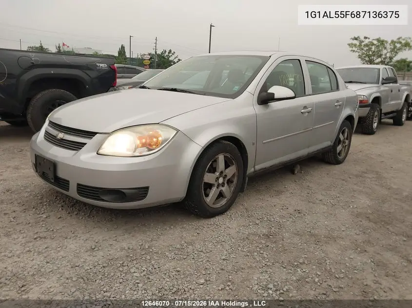 2008 Chevrolet Cobalt Lt VIN: 1G1AL55F687136375 Lot: 12646070