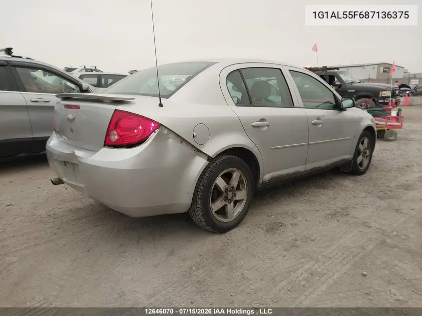 2008 Chevrolet Cobalt Lt VIN: 1G1AL55F687136375 Lot: 12646070