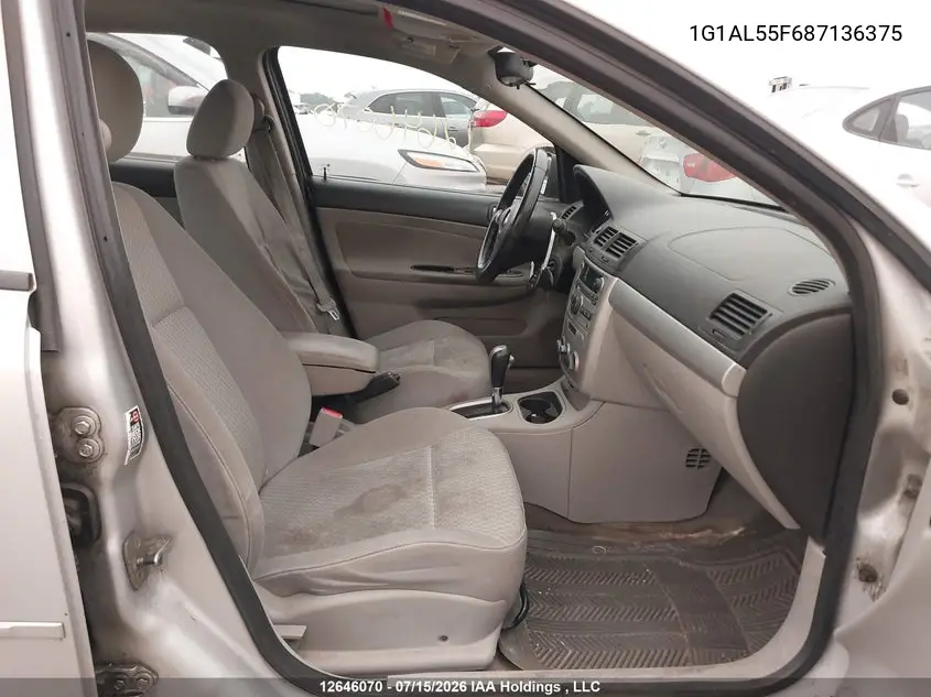 2008 Chevrolet Cobalt Lt VIN: 1G1AL55F687136375 Lot: 12646070