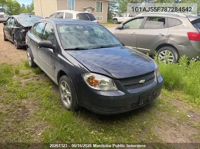 2008 Chevrolet Cobalt Ls VIN: 1G1AJ55F787284542 Lot: 20261323