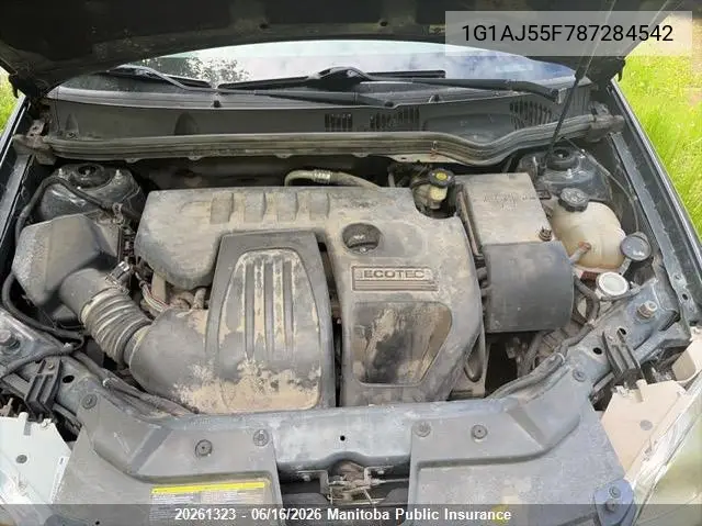 2008 Chevrolet Cobalt Ls VIN: 1G1AJ55F787284542 Lot: 20261323