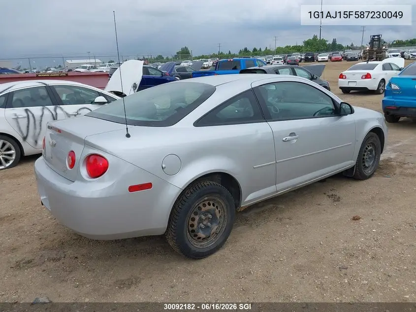 2008 Chevrolet Cobalt Ls VIN: 1G1AJ15F587230049 Lot: 30092182