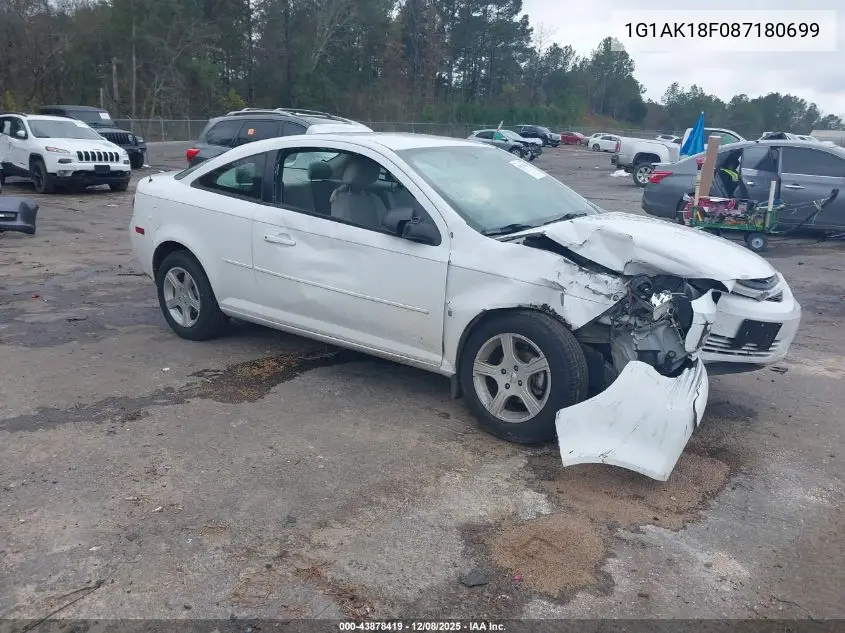 1G1AK18F087180699 2008 Chevrolet Cobalt Ls