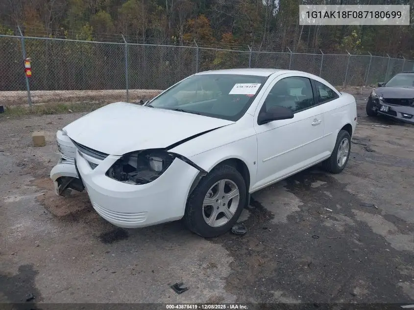 1G1AK18F087180699 2008 Chevrolet Cobalt Ls