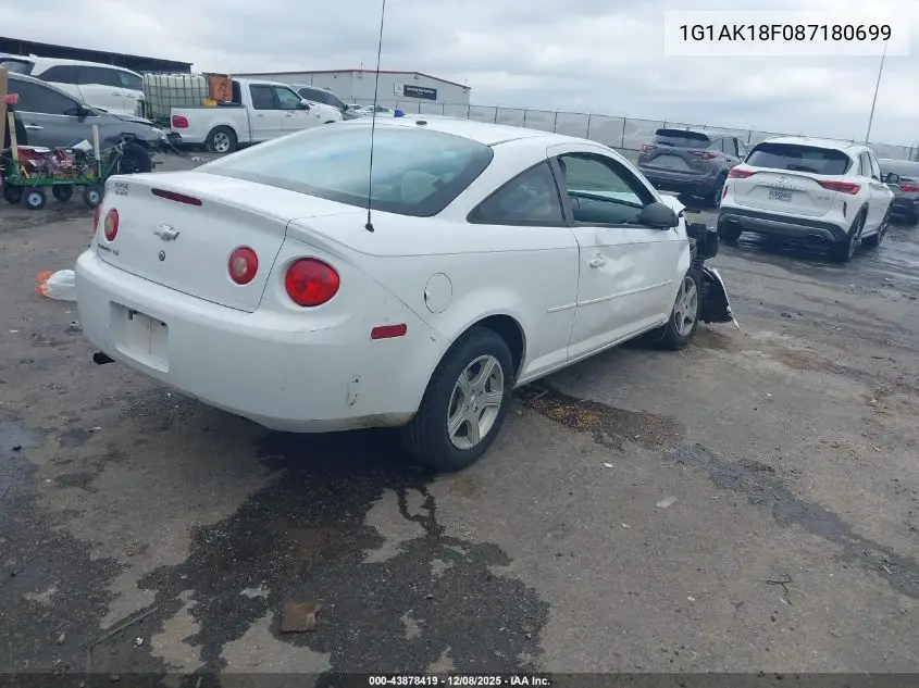 1G1AK18F087180699 2008 Chevrolet Cobalt Ls