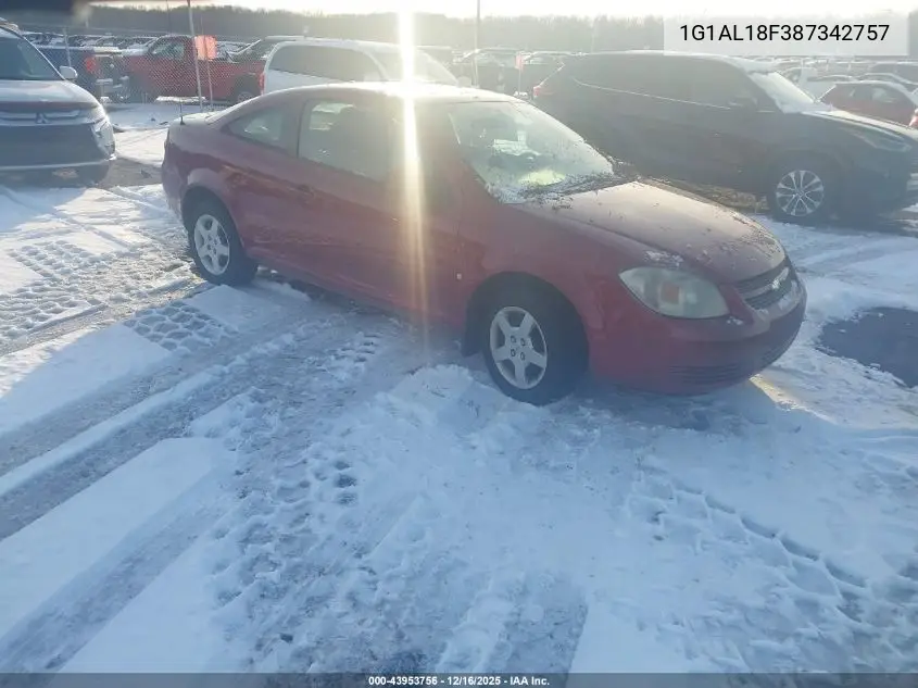 1G1AL18F387342757 2008 Chevrolet Cobalt Lt