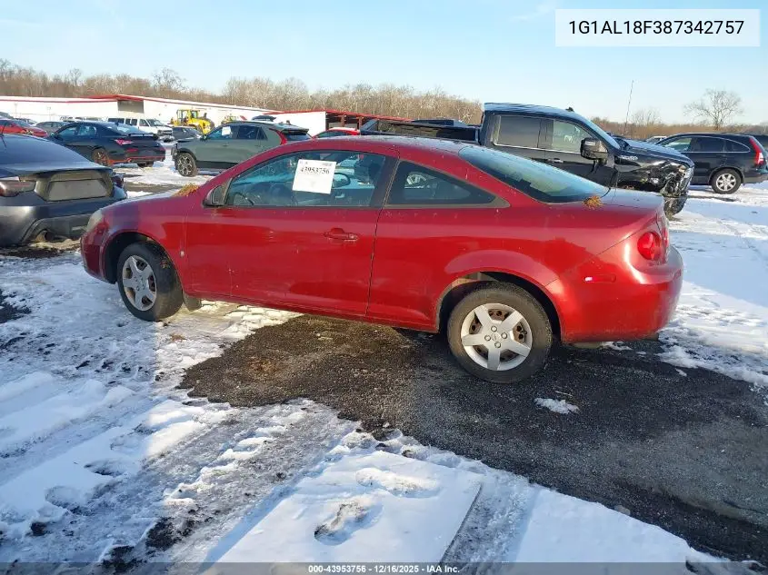 1G1AL18F387342757 2008 Chevrolet Cobalt Lt