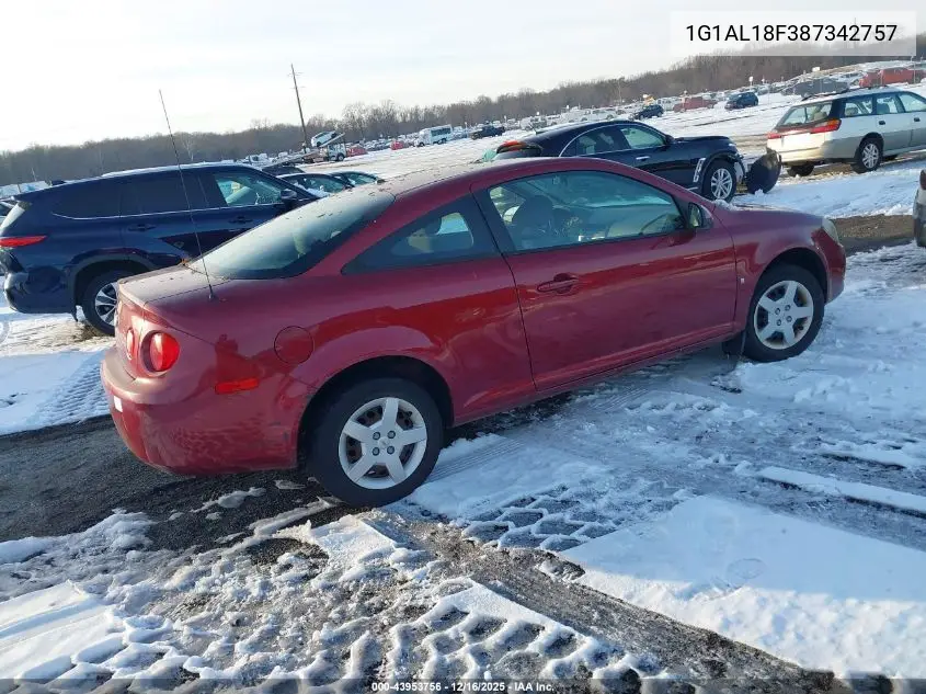 1G1AL18F387342757 2008 Chevrolet Cobalt Lt
