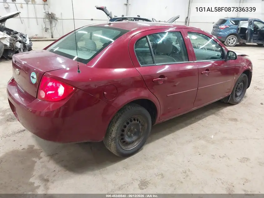 2008 Chevrolet Cobalt Lt VIN: 1G1AL58F087336339 Lot: 45348540