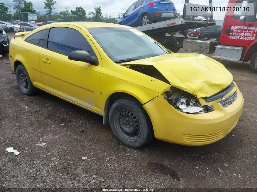 2008 Chevrolet Cobalt Ls VIN: 1G1AK18F187120110 Lot: 45348544