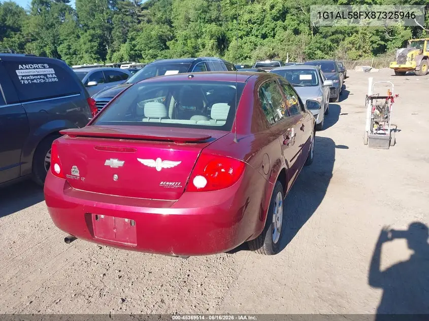2008 Chevrolet Cobalt Lt VIN: 1G1AL58FX87325946 Lot: 45369514