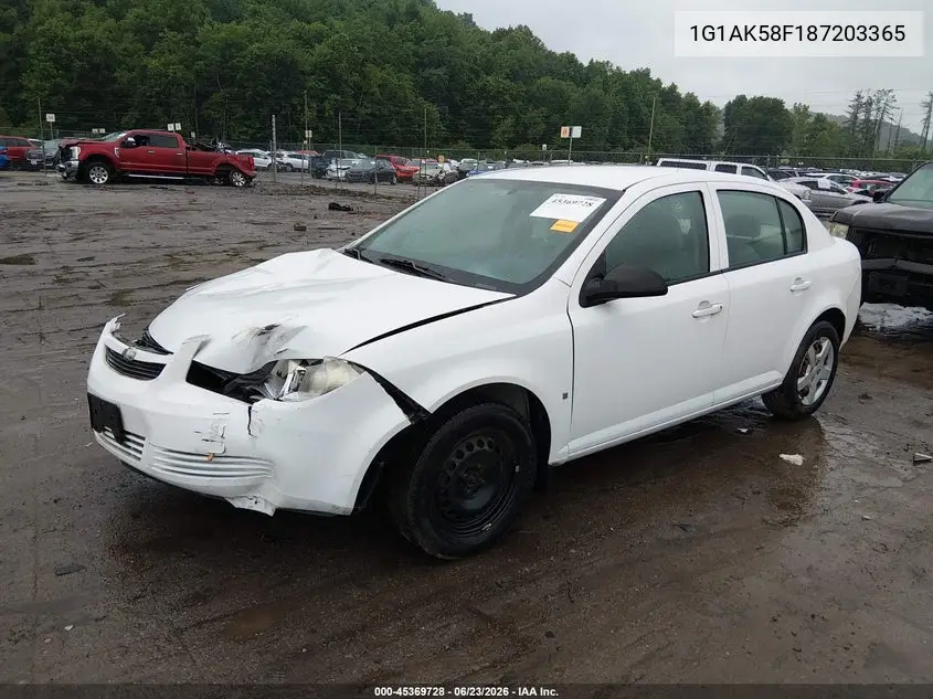 2008 Chevrolet Cobalt Ls VIN: 1G1AK58F187203365 Lot: 45369728