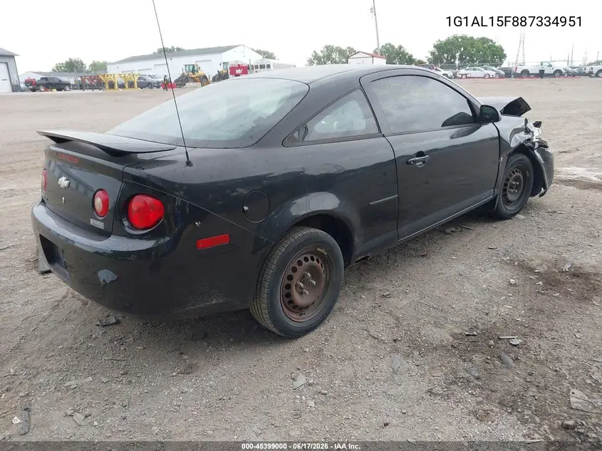 2008 Chevrolet Cobalt Lt VIN: 1G1AL15F887334951 Lot: 45399000