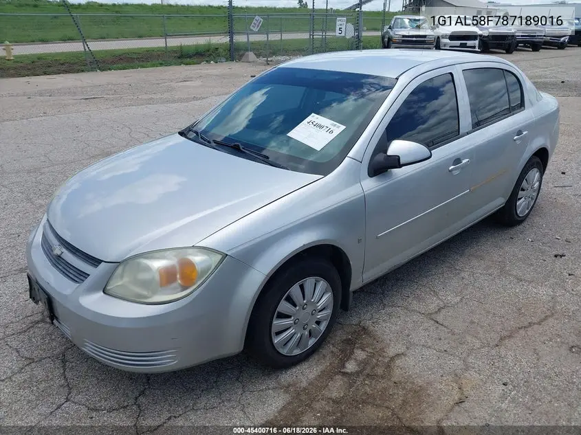 2008 Chevrolet Cobalt Lt VIN: 1G1AL58F787189016 Lot: 45400716