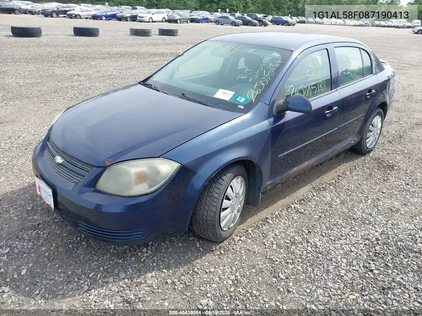 2008 Chevrolet Cobalt Lt VIN: 1G1AL58F087190413 Lot: 45439564